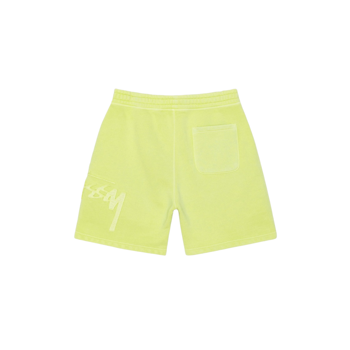 112311 Stussy Tonal Applique Fleece Shorts Lime - #2