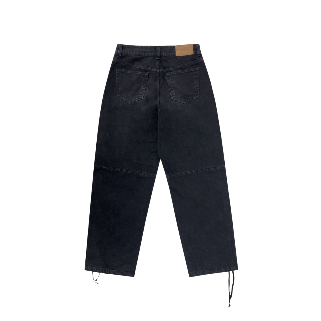 PG24CLMB02BK Project G/R x MFM333. Side Slit Concho Denim Pants Black - #2