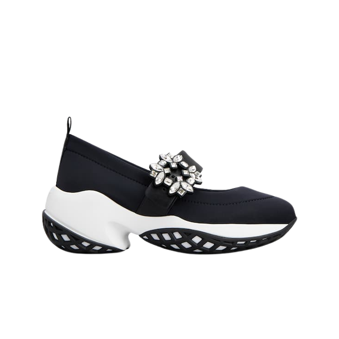 RVW50637520T81B999 (W) Roger Vivier Viv Run Ballerinas in Fabric Black