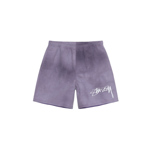 Stussy Wave Dye Nylon Shorts Grape