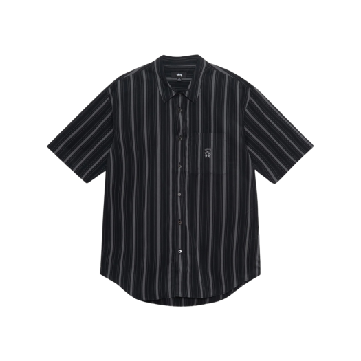 [STUSSY]★25SS★韓国人気★CRINKLED CHECK SS SHIRT 1110371_BLAC_3_0aaa3c5e-f13f-
