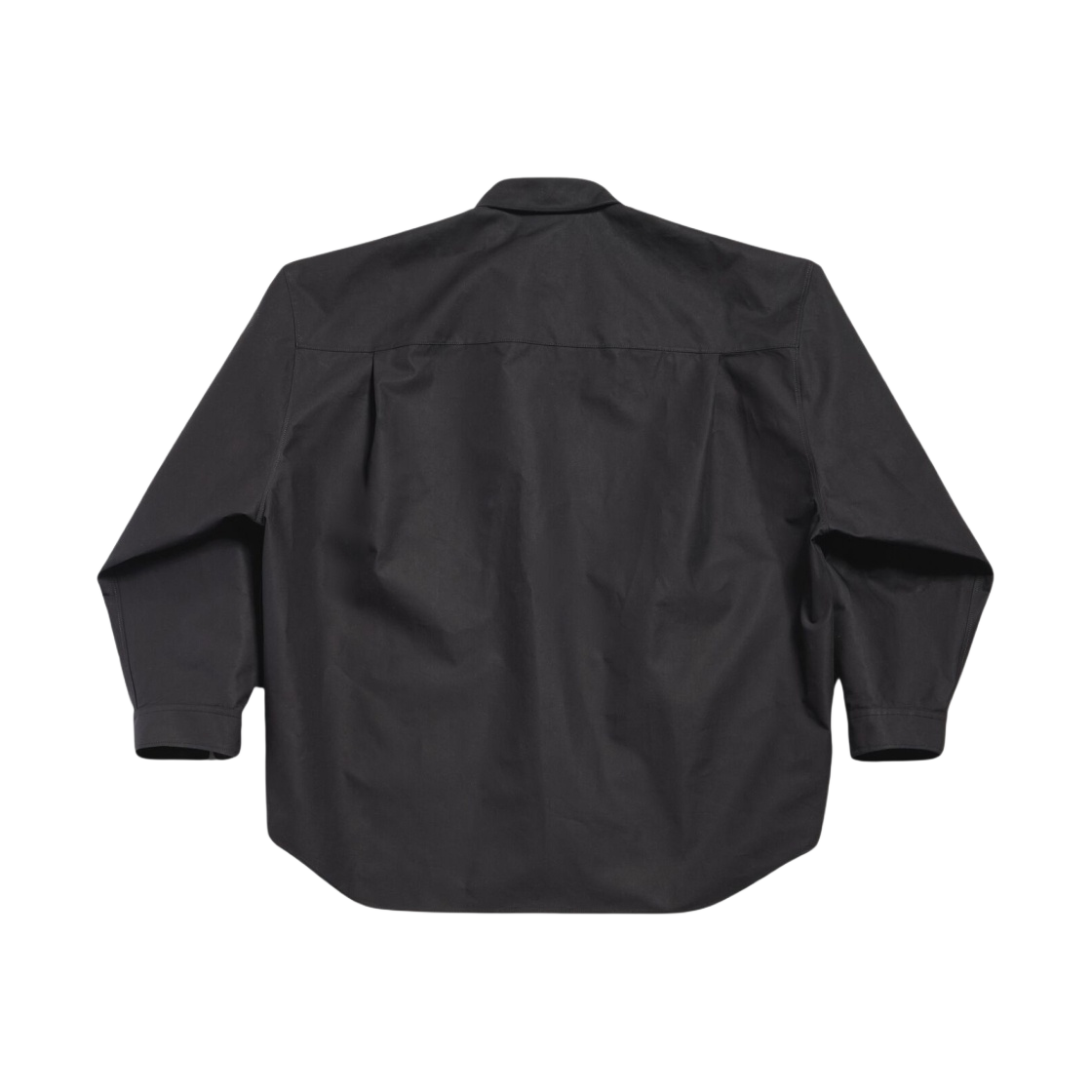 794462TQM301000 (W) Balenciaga Outerwear Large Fit Shirt Black - #2