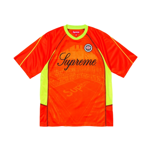 슈프림 스파이더웹 풋볼 저지 오렌지 - 24SS | Supreme | KREAM