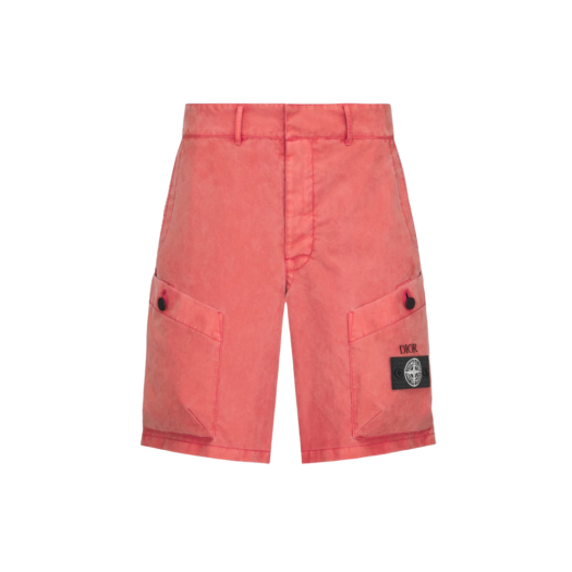 Dior x Stone Island Bermuda Shorts Red
