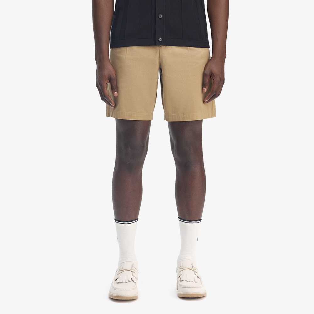 프레드페리 롱 플리츠 쇼츠 웜 스톤(Fred Perry Long Pleated Short Warm Stone) - 2