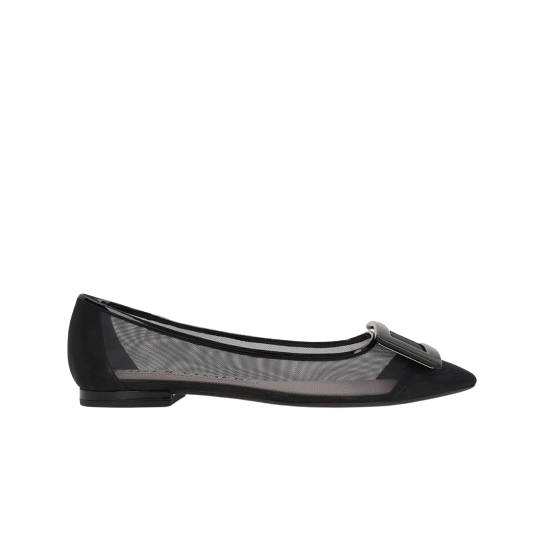 (W) 로저 비비에 발레리나 플랫 블랙((W) Roger Vivier Ballerinas Flats Black)