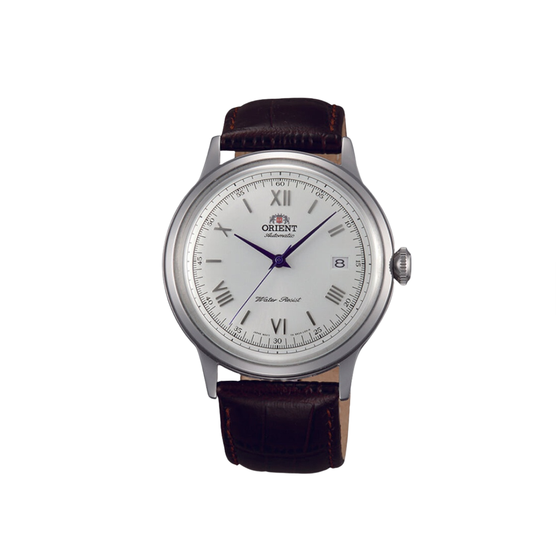 오리엔트 밤비노 40.5mm 오토메틱 스테인리스 스틸 레더 블랙 화이트 다이얼(Orient Bambino 40.5mm Automatic Stainless Steel Leather Black White Dial)