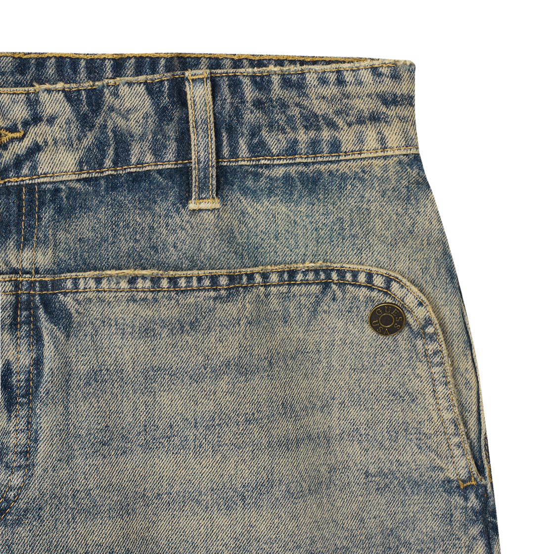 게스 USA 유틸리티 쇼츠 인디고 브라운 - 25SS(Guess USA Utility Short Indigo Brown - 25SS) - 3