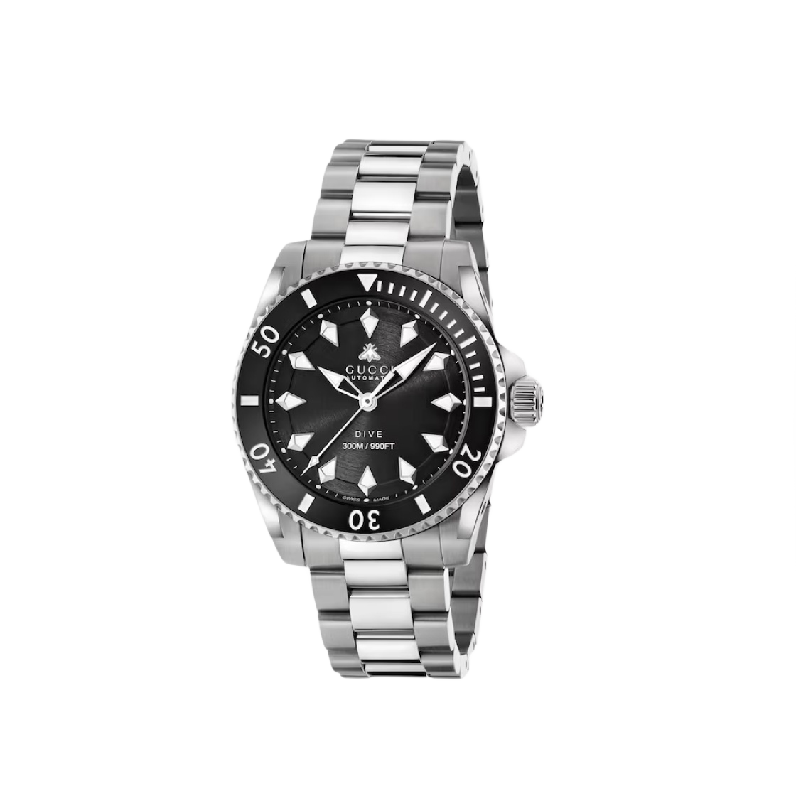 구찌 40mm 다이브 스틸 블랙(Gucci 40mm Dive Steel Black)