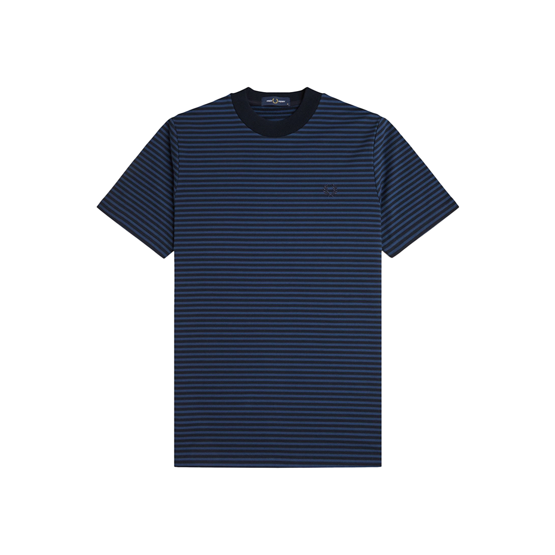 AFPM2516581-Y92 Fred Perry Fine Stripe T-Shirt Navy/Tennis Blue