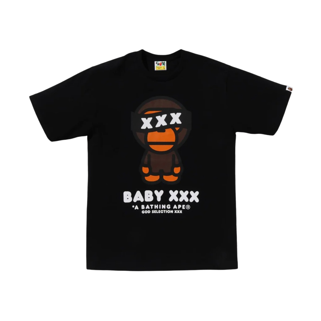 - BAPE x God Selection Baby Milo T-Shirt Black - 대표 이미지 #1