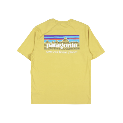 Patagonia P-6 Mission Organic T-Shirt Surfboard Yellow