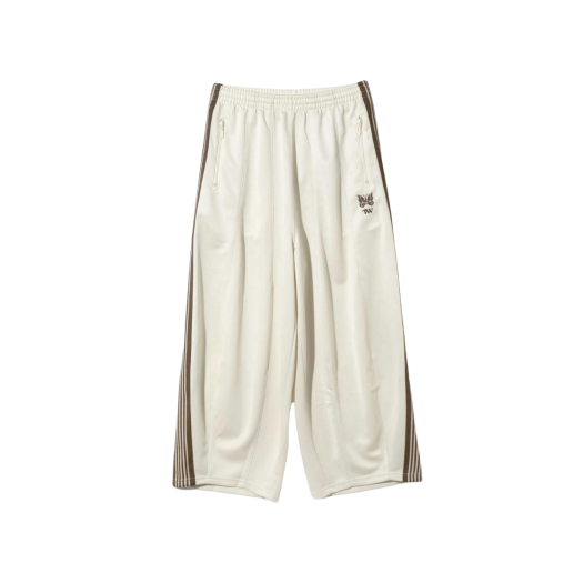 Needles x TW H.D. Track Pants Poly Smooth White