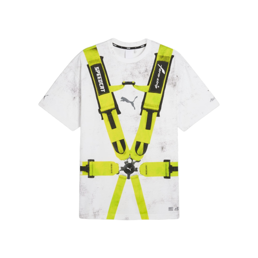 Puma x A$AP Rocky Seatbelt T-Shirts Puma White Lime Pow