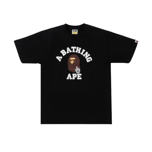 BAPE Go Ape Pointer College T-Shirt Black
