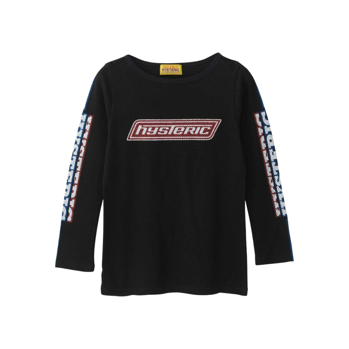 W) 히스테릭 글래머 빅슨 걸 티셔츠 블랙 | Hysteric Glamour