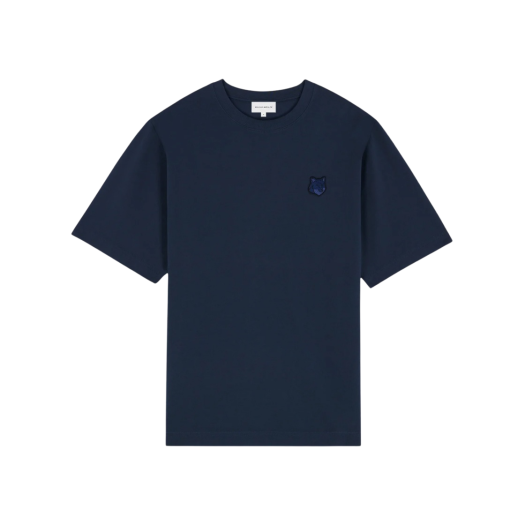 Maison Kitsune Bold Fox Head Patch Oversize T-Shirt Deep Navy