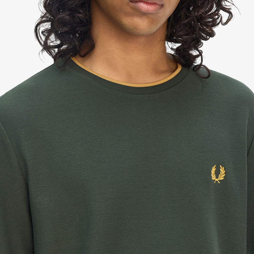 프레드페리 크레이프 피케 티셔츠 코트 그린(Fred Perry Crepe Pique T-Shirt Court Green) - 5