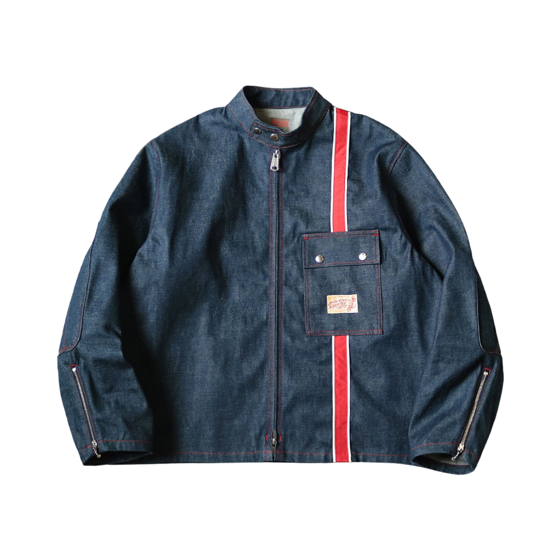 ジャケット・アウター KAPITAL14oz DENIM MOTOCROSS Jacket Kapital Bone Denim Motocross Jacket | hlorenzo | REVERSIBLE