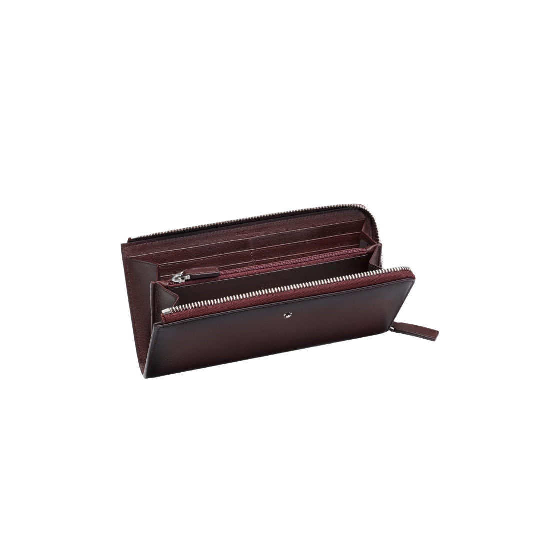 123725 Montblanc Meisterstuck Sfumato 12cc Zip Around Wallet Burgundy - #2