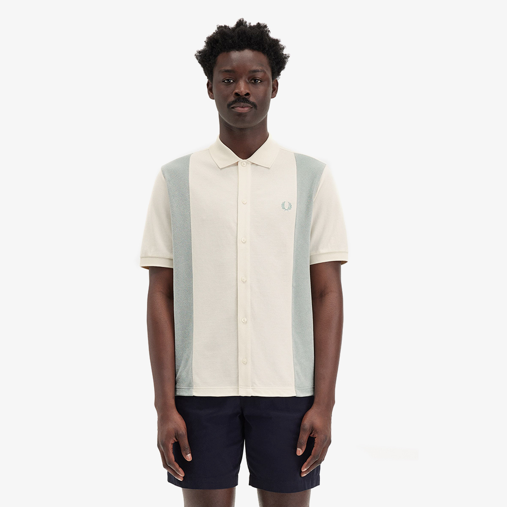 프레드페리 타월링 패널 폴로 셔츠 에크루(Fred Perry Towelling Panel Polo Shirt Ecru) - 2