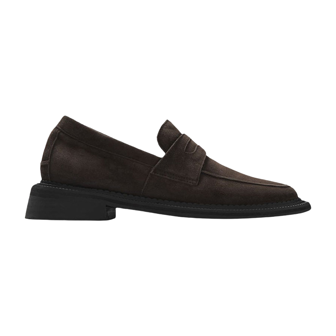 STU230000DLZ STU Suede Peny Loafers Brown