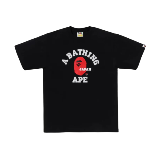 BAPE Japan College T-Shirt Black