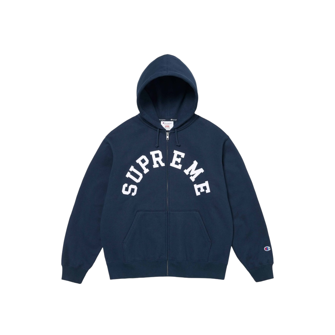 슈프림 x 챔피온 집업 후드 스웨트셔츠 네이비 - 24SS | Supreme 슈프림 x 챔피온 집업 후드 스웨트셔츠 네이비 - 24SS | Supreme