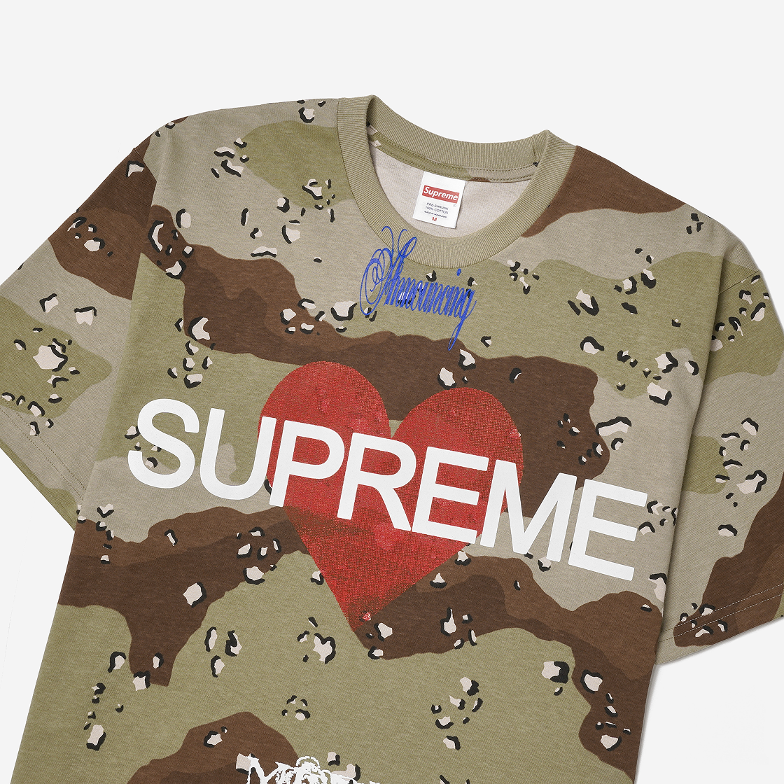 トップス Supreme Announcing Tee Chocolate Camo L Supreme Announcing Tee Chocolate Chip Camo Men's - SS25 - US