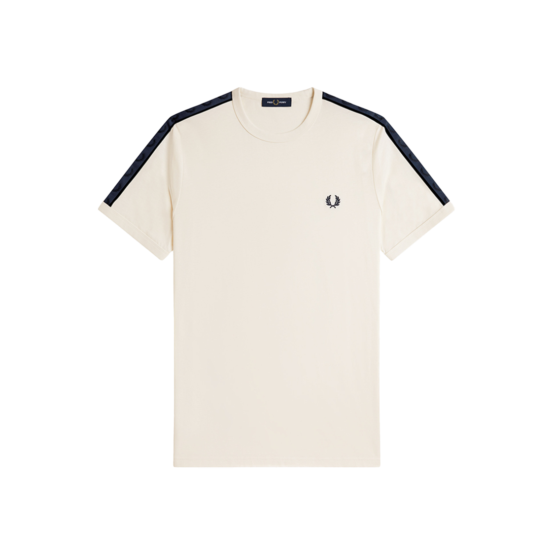 AFPM2514613-170 Fred Perry Contrast Tape Ringer T-Shirt Ecru