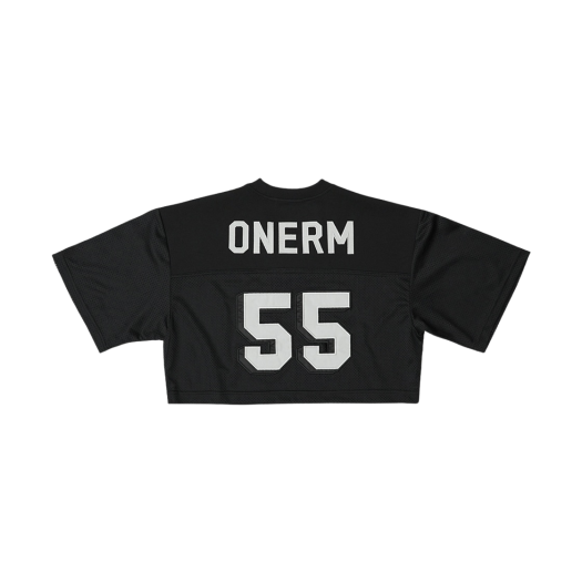 (W) ONERM Wild Cats Cropped Rugby Jersey Black