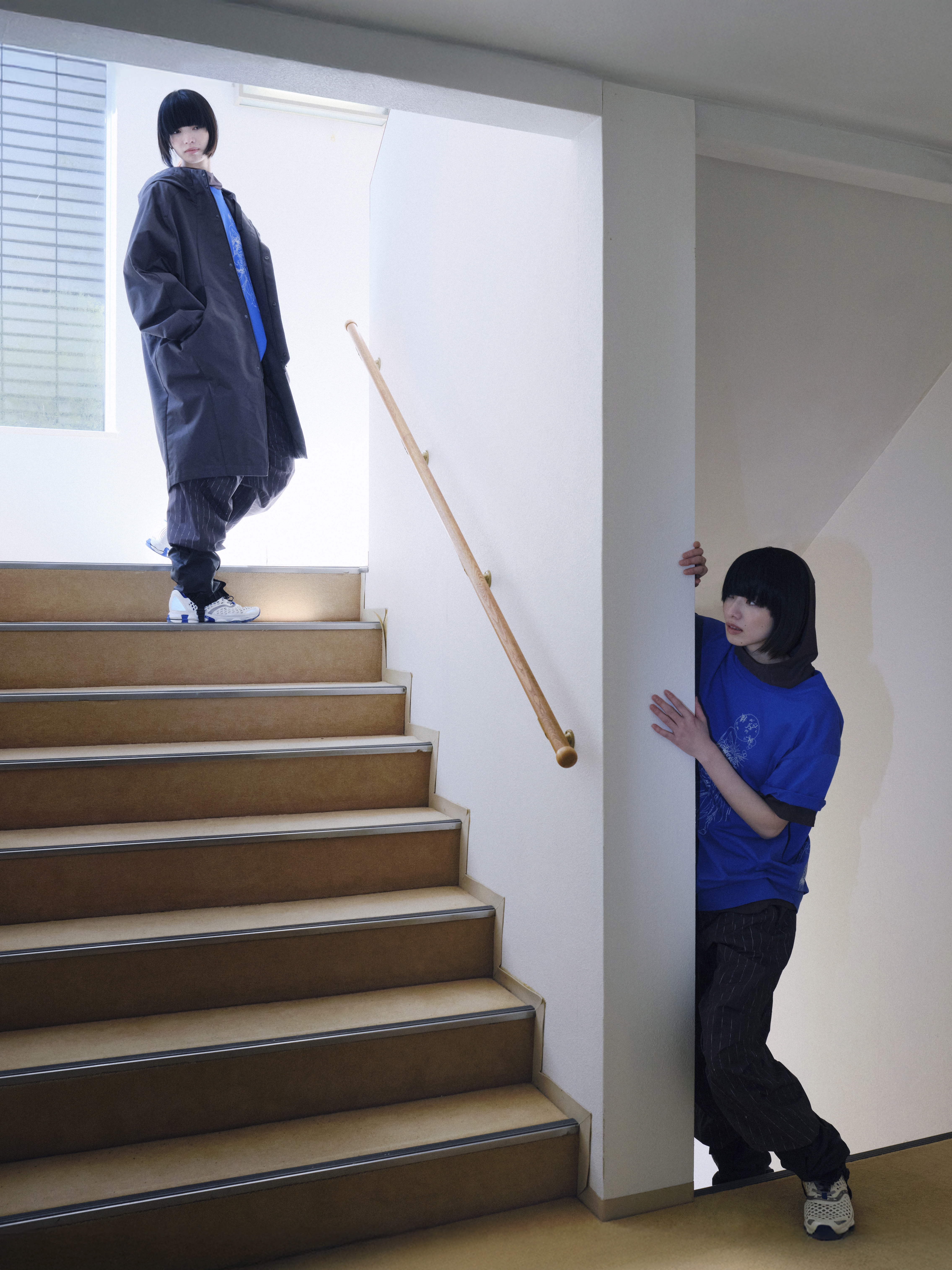 Sansan Gear Cyclarian T-Shirt Blue 착용 스타일 - 2