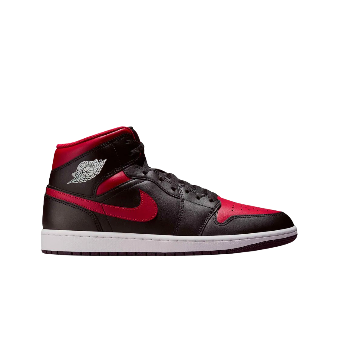 조던 1 미드 블랙 바시티 레드(Jordan 1 Mid Black Varsity Red)