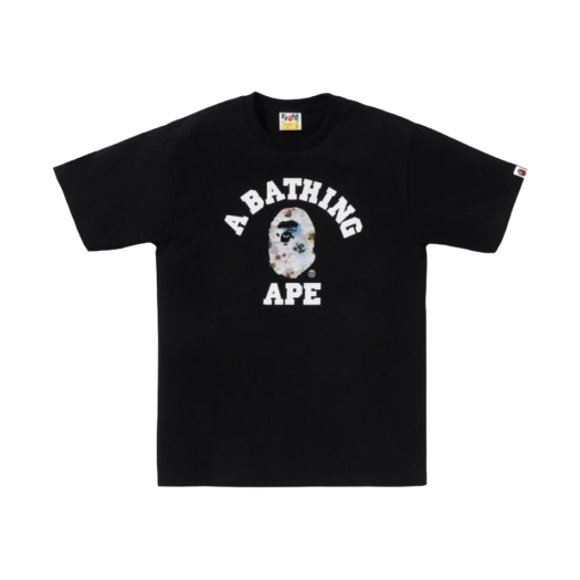 BAPE Floral Camo College T-Shirt Black