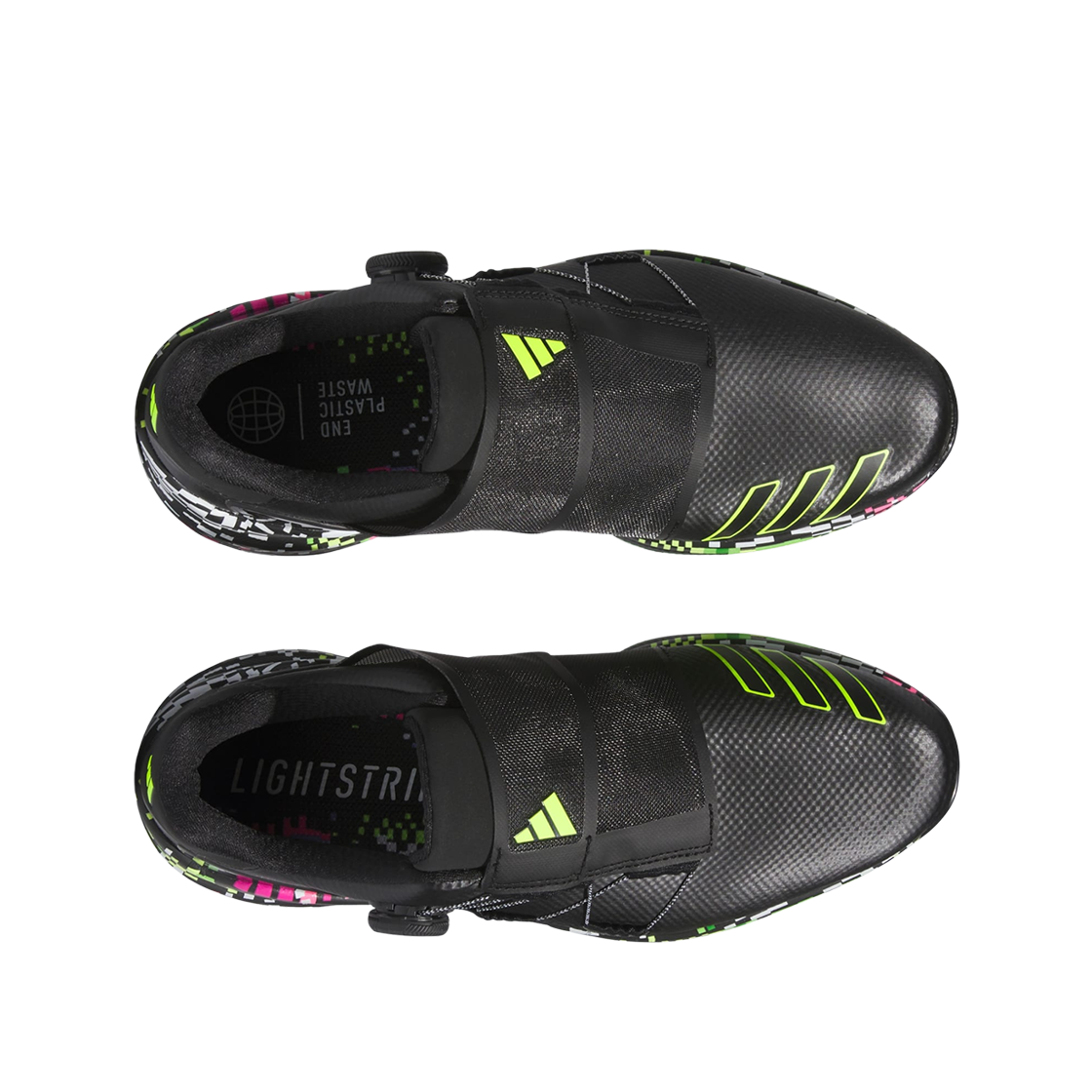 아디다스 골프 ZG23 보아 글리치 코어 블랙 루시드 레몬(Adidas Golf ZG23 Boa Glitch Core Black Lucid Lemon) - 2