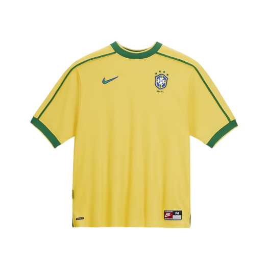 Nike Brazil 1998 Reissue Soccer Replica Jersey Varsity Maize (Non Marking Ver.)