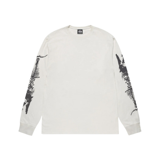 Stussy Barracuda Pigment Dyed LS T-Shirt Natural