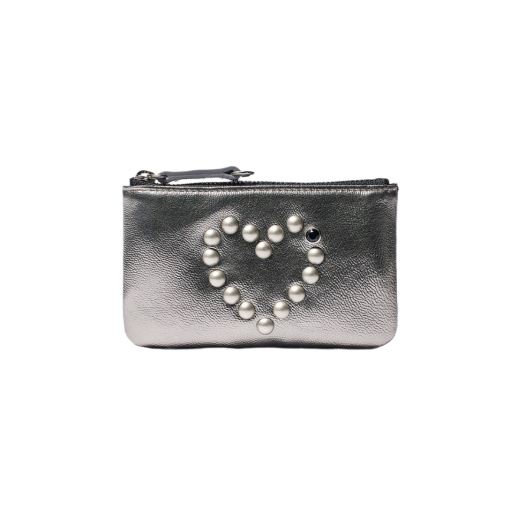 小物 [OPEN YY] STUD CHAIN WALLET YY STUD CHAIN WALLET, BLACK
