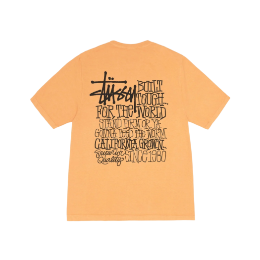 Stussy California Grown Pigment Dyed T-Shirt Granite★追跡可 Stussy California Grown Pigment Dyed Tee Black Men's - SS24 - US
