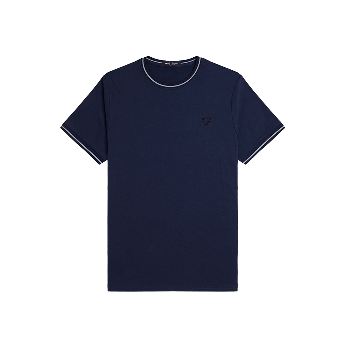 AFPM2511588-Y21 Fred Perry Twin Tipped T-Shirt Tennis Blue /Silver Blue/Navy