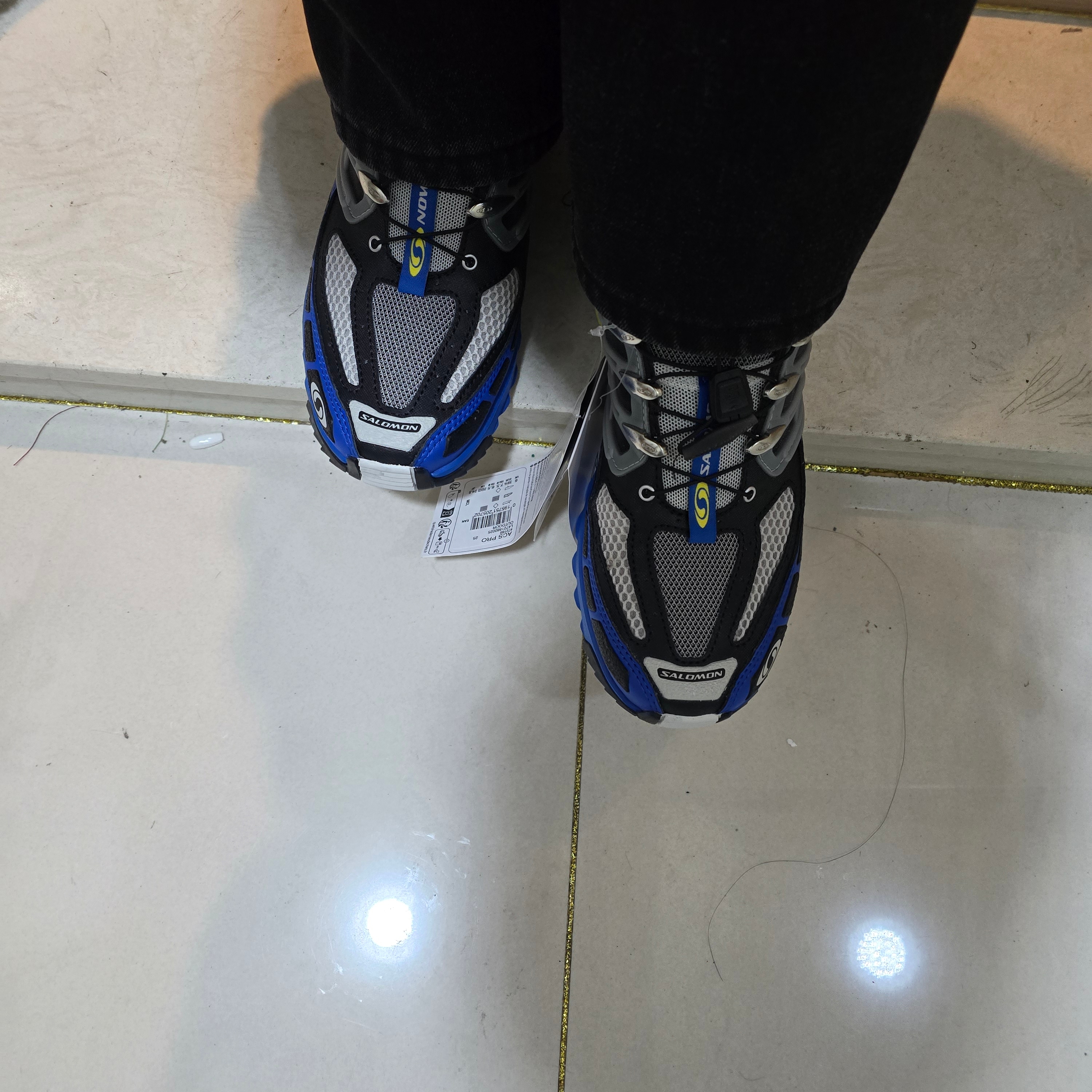 Salomon ACS Pro Lapis Blue Black 착용 스타일 - 3