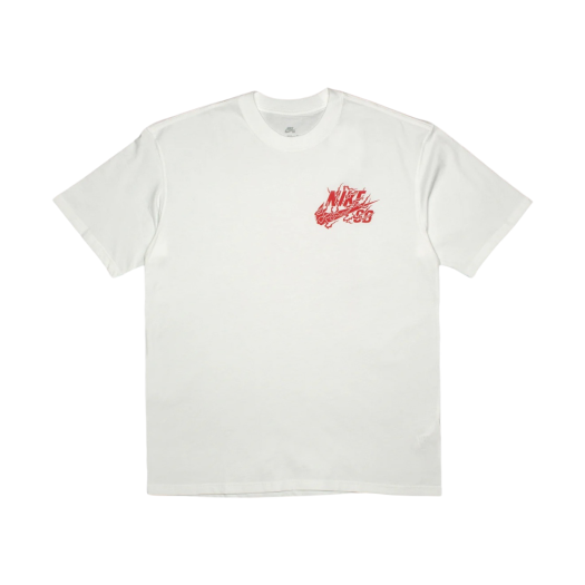 Nike SB Skate T-shirt White University Red - US/EU