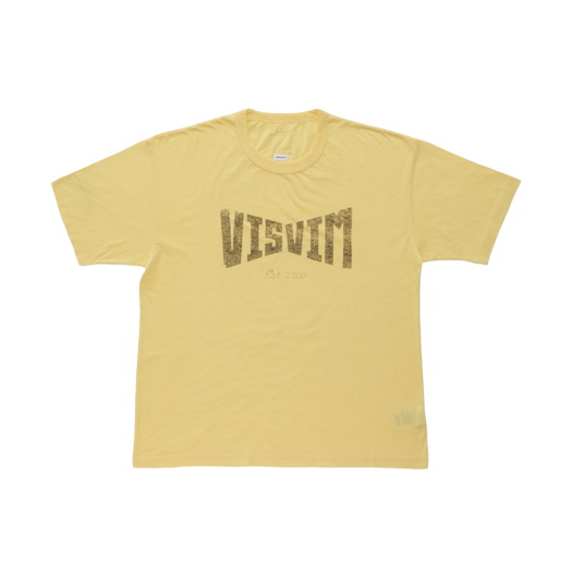 Visvim Heritage T-Shirt Yellow - 24SS
