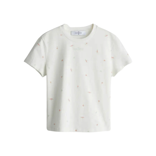 (W) H&M x Rokh Fitted Printed T-Shirt White Floral