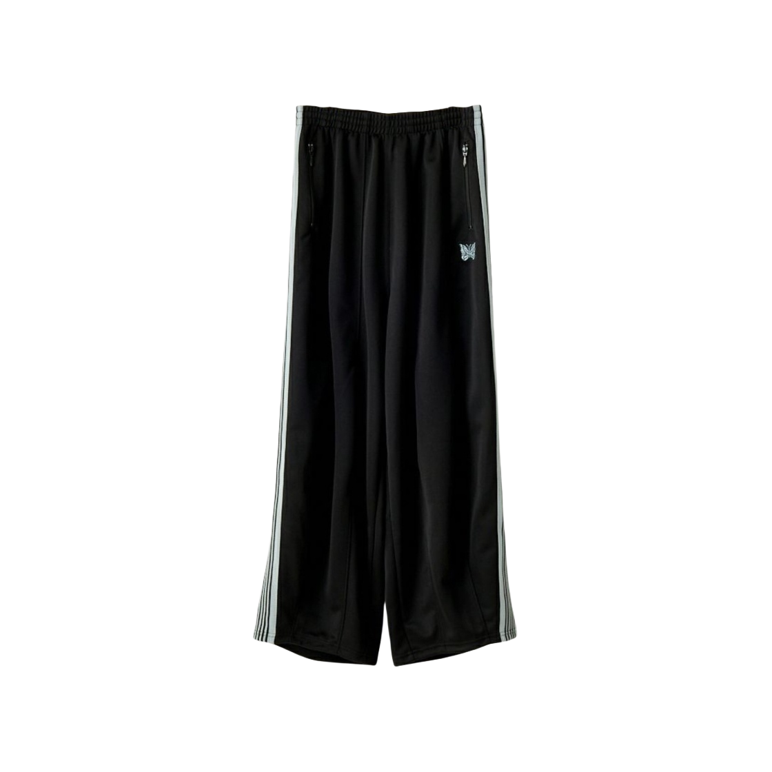 【NEEDLES x LHP】 H.D. Track Pants BDU Poly Smooth Black org.jpg