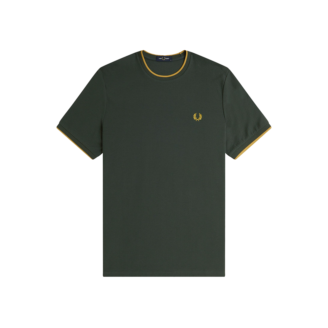프레드페리 크레이프 피케 티셔츠 코트 그린(Fred Perry Crepe Pique T-Shirt Court Green) - 1