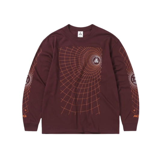 Nike ACG Manhole Long Sleeve T-Shirt Night Maroon - Asia