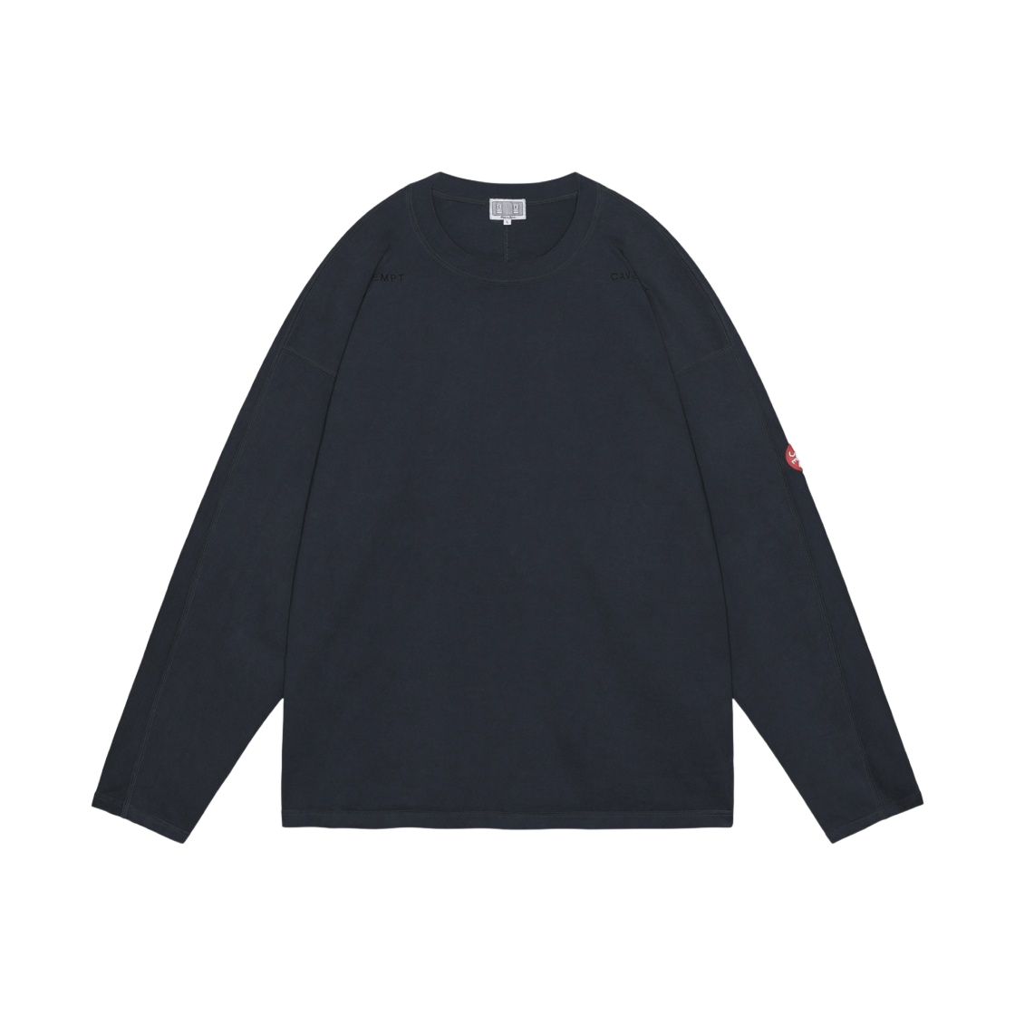 - Cav Empt Overdye Forward Line Heavy Long Sleeve T-Shirt Black - 24SS - 대표 이미지 #1