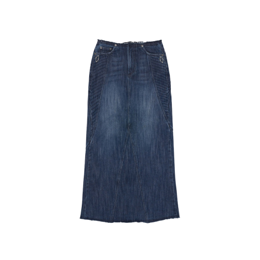 【MISCHIEF】 RHOMBUS LONG SKIRT BLUE GREY W) 미스치프 롬버스 롱 스커트 블루 그레이 | Mischief | KREAM