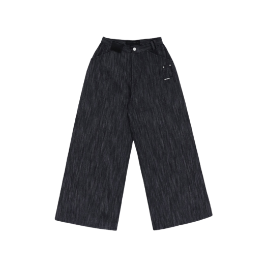 【TREEMINGBIRD】韓国人気◆Easy Wear Set-up Pants TREEMINGBIRD] 2-way Folded Wrap Skirt-pants [ Dark Gray